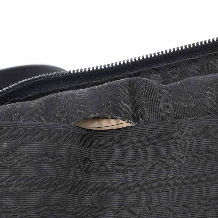 【美品】PRADA プラダ ナイロン ボーリングバッグ ハンドバッグ トートバッグ レディース メンズ ブラック 黒 白タグ有 |  | 13