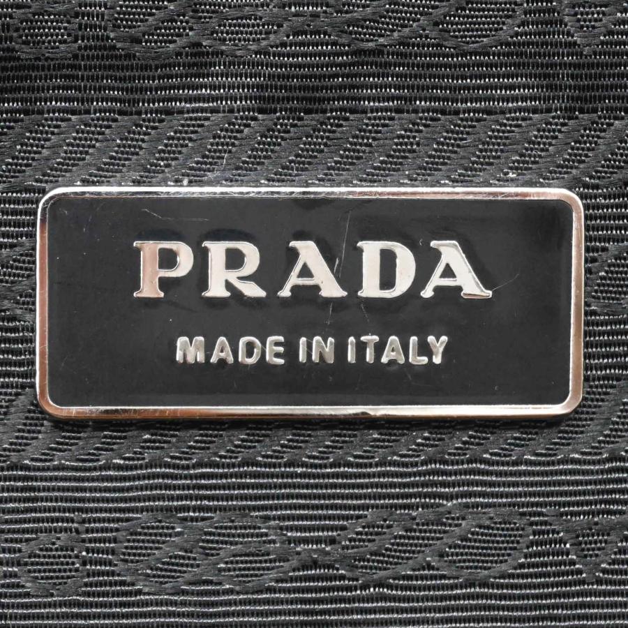 【美品】PRADA プラダ ナイロン ボーリングバッグ ハンドバッグ トートバッグ レディース メンズ ブラック 黒 白タグ有 |  | 09