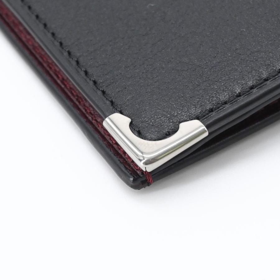 【未使用品】Cartier カルティエ マストライン レザー 長財布 カードケース 札入れ ブラック 黒 ボルドー 赤  L3000583 |  | 10