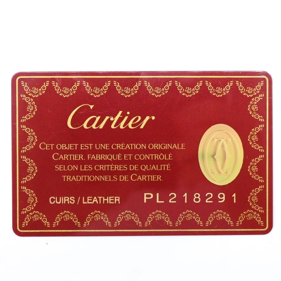 【未使用品】Cartier カルティエ マストライン レザー 長財布 カードケース 札入れ ブラック 黒 ボルドー 赤  L3000583 |  | 12