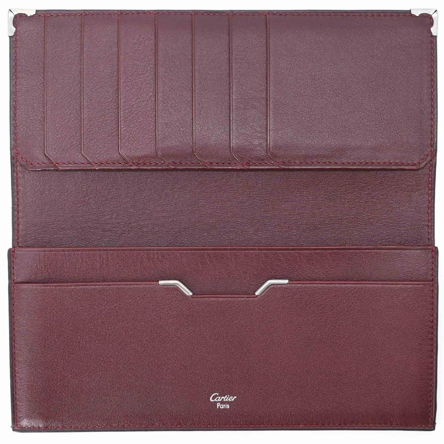 【未使用品】Cartier カルティエ マストライン レザー 長財布 カードケース 札入れ ブラック 黒 ボルドー 赤  L3000583 |  | 05