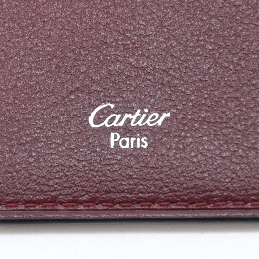【未使用品】Cartier カルティエ マストライン レザー 長財布 カードケース 札入れ ブラック 黒 ボルドー 赤  L3000583 |  | 06