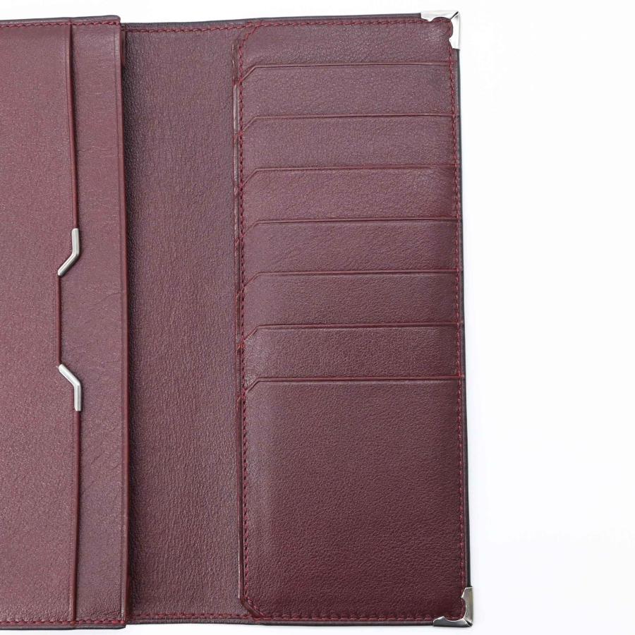 【未使用品】Cartier カルティエ マストライン レザー 長財布 カードケース 札入れ ブラック 黒 ボルドー 赤  L3000583 |  | 08