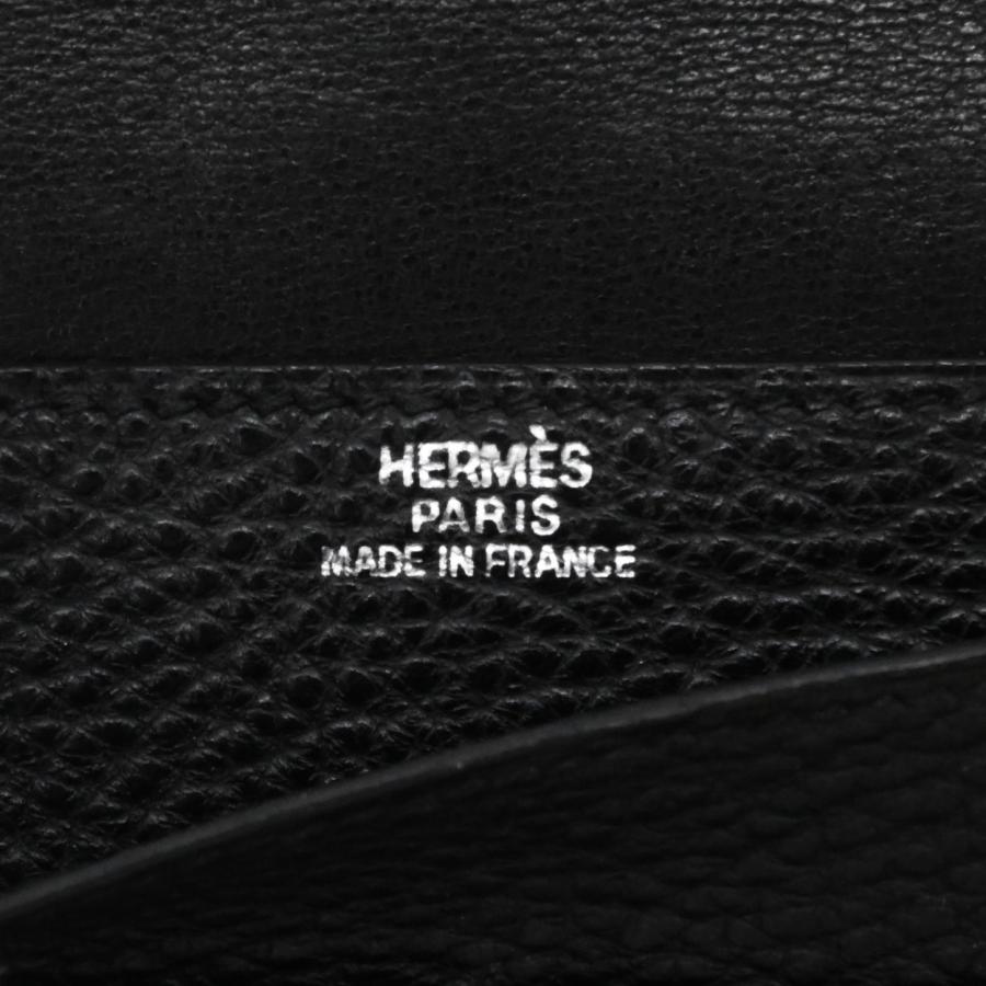 HERMES エルメス ドゴン ウエストバッグ ポーチ 財布 二つ折 ブラック 黒 ストラップ欠品 ＃□H刻印 |  | 08