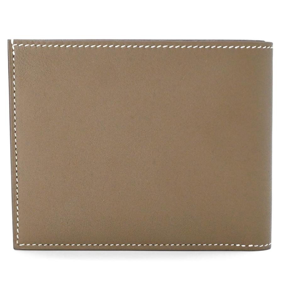 【未使用品】HERMES エルメス シチズン ツイル コンパクトシルクイン 二つ折財布 札入れ ヴォーエプソン エトゥープ グレージュ イエロー 黄色 #B刻印 | HERMES | 02
