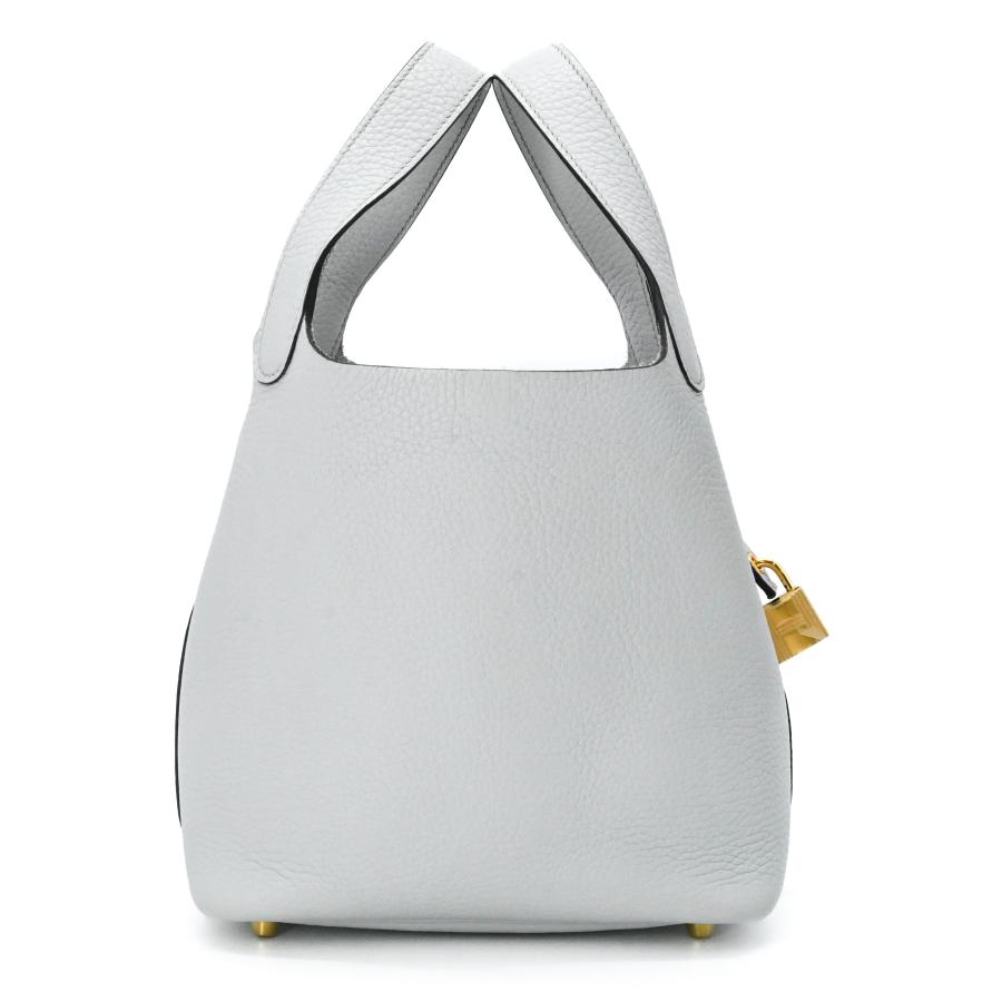 【美品】HERMES エルメス ピコタンロックPM ハンドバッグ トリヨンクレマンス レディース ブルーペール 水色 ゴールド金具 #Z刻印 | ピコタン | 03