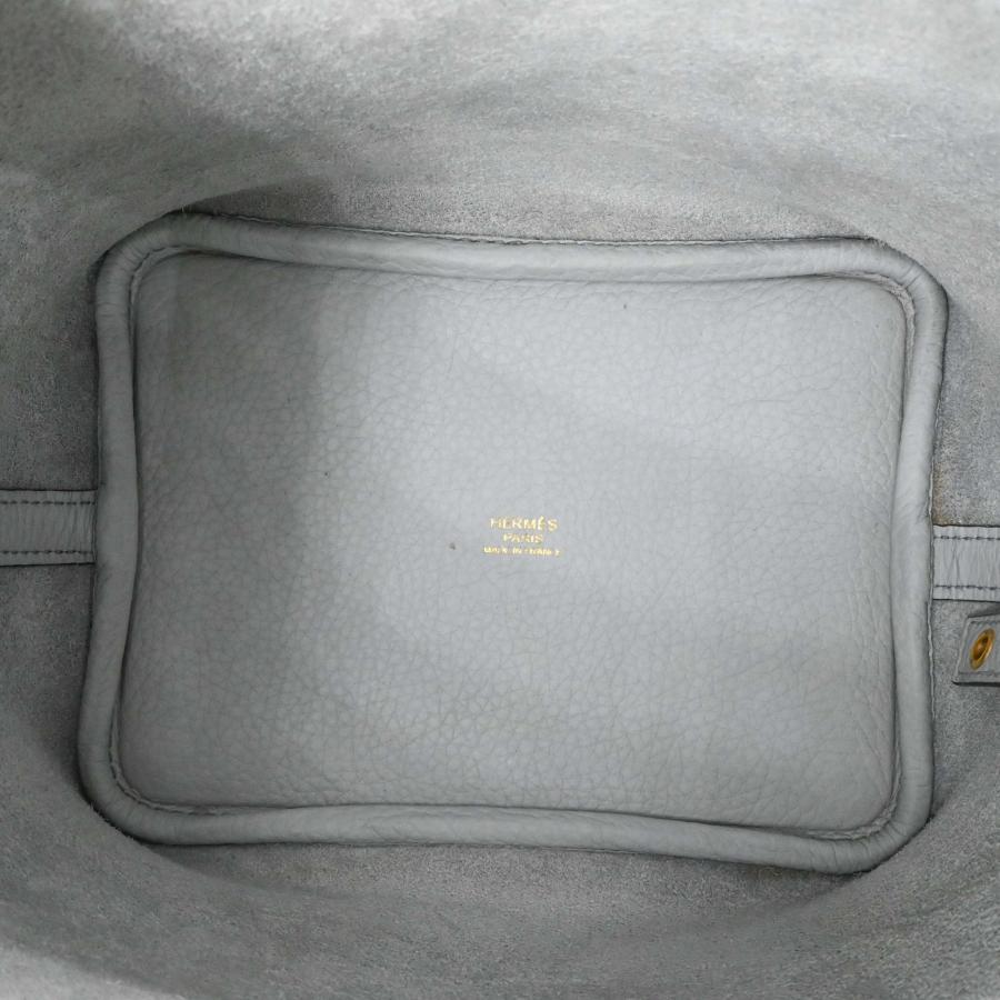 【美品】HERMES エルメス ピコタンロックPM ハンドバッグ トリヨンクレマンス レディース ブルーペール 水色 ゴールド金具 #Z刻印 | ピコタン | 08