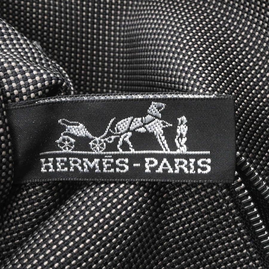 【美品】 HERMES エルメス エールライン バサスPM ショルダーバッグ メッセンジャーバッグ ナイロン キャンバス ユニセックス グレー | エールライン | 11