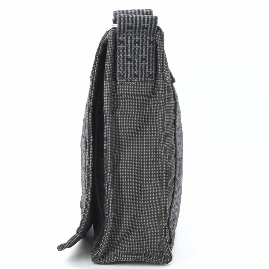 【美品】 HERMES エルメス エールライン バサスPM ショルダーバッグ メッセンジャーバッグ ナイロン キャンバス ユニセックス グレー | エールライン | 03