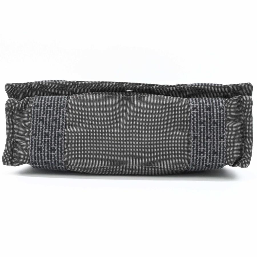 【美品】 HERMES エルメス エールライン バサスPM ショルダーバッグ メッセンジャーバッグ ナイロン キャンバス ユニセックス グレー | エールライン | 04