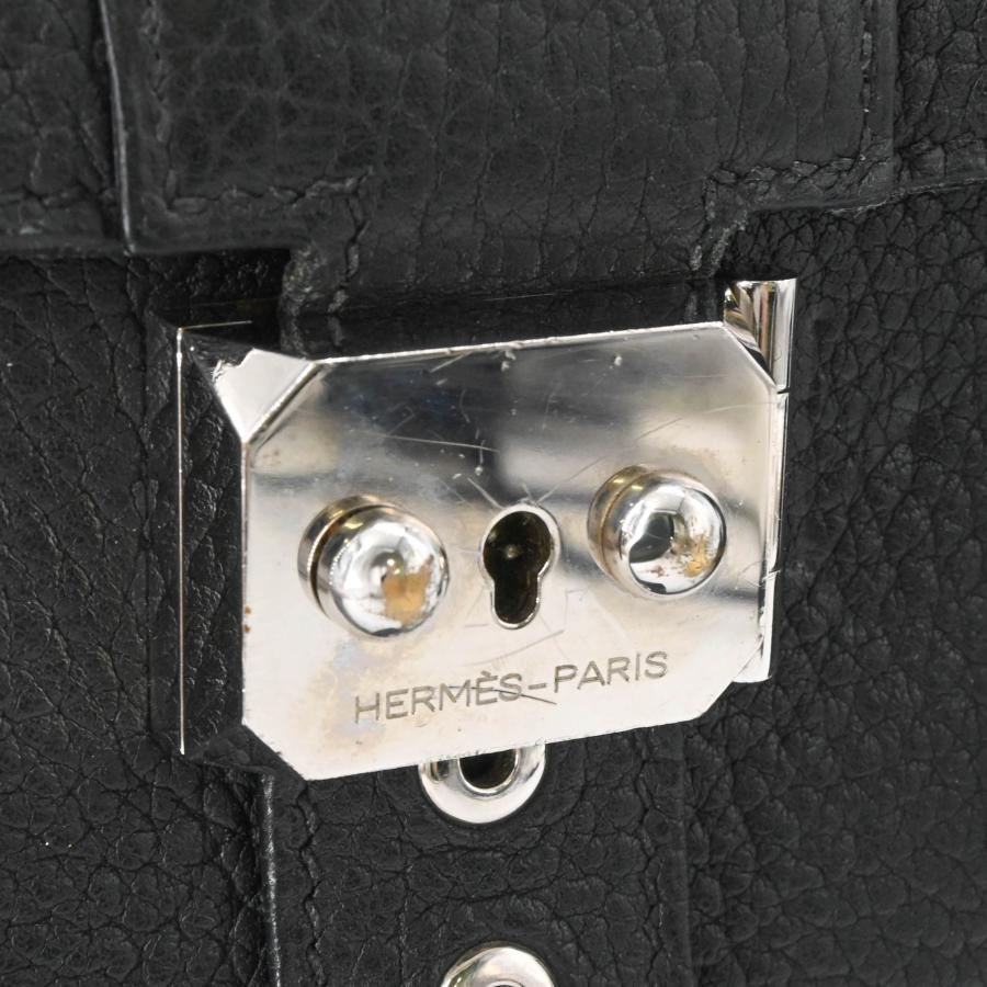 【美品】HERMES エルメス サックアデペッシュ 41 トゴ レザー ビジネスバッグ ブリーフケース 書類鞄 ブラック 黒  #□J刻印 | HERMES | 06
