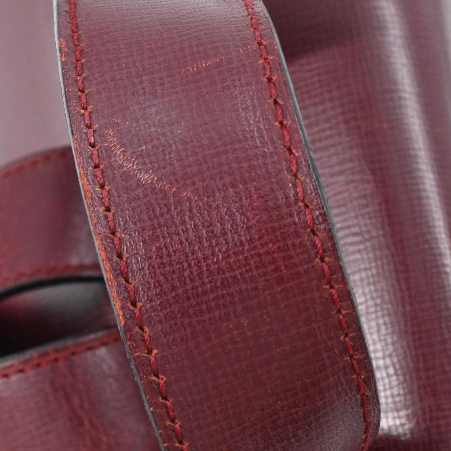 【美品】Cartier カルティエ マストライン バックパック リュックサック レザー レディース ボルドー 赤 | Cartier | 10