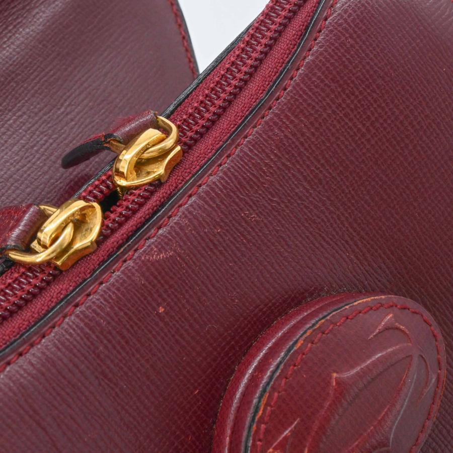 【美品】Cartier カルティエ マストライン バックパック リュックサック レザー レディース ボルドー 赤 | Cartier | 12