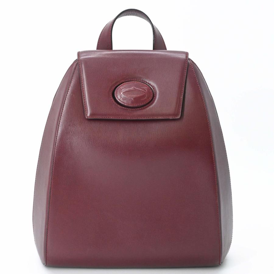 【美品】Cartier カルティエ マストライン バックパック リュックサック レザー レディース ボルドー 赤 | Cartier | 01