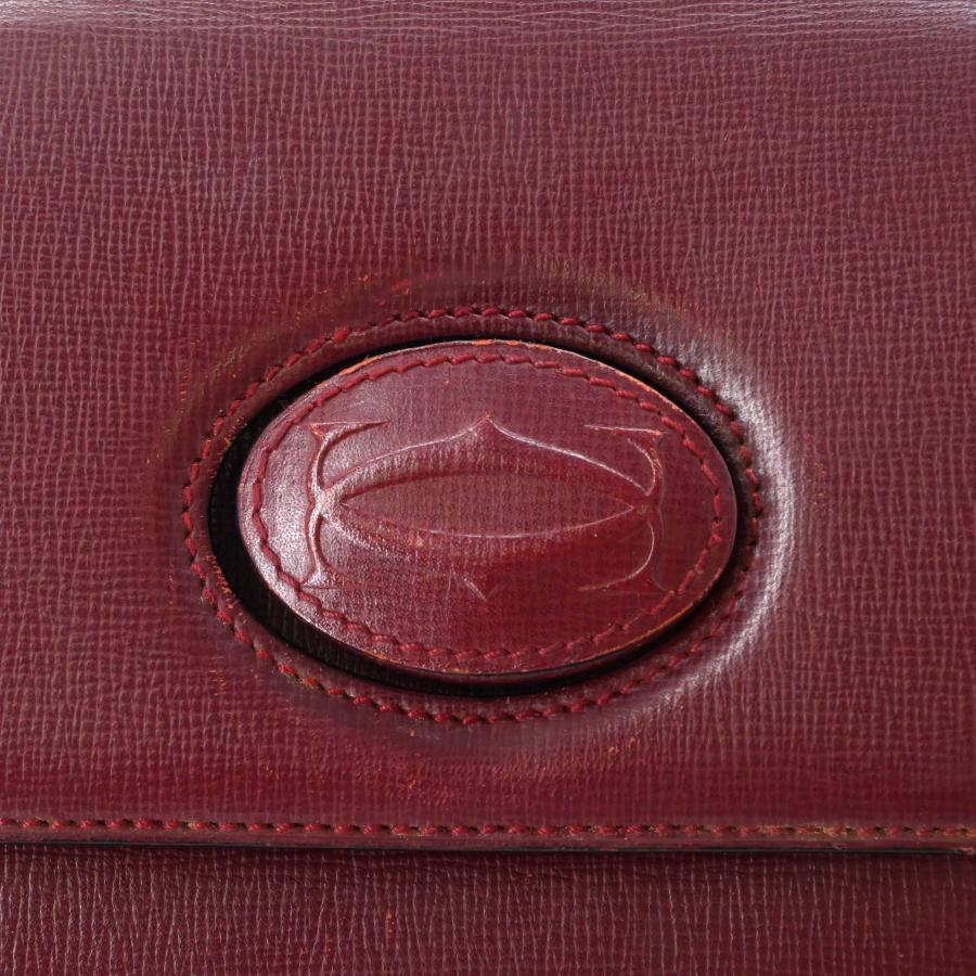 【美品】Cartier カルティエ マストライン バックパック リュックサック レザー レディース ボルドー 赤 | Cartier | 06