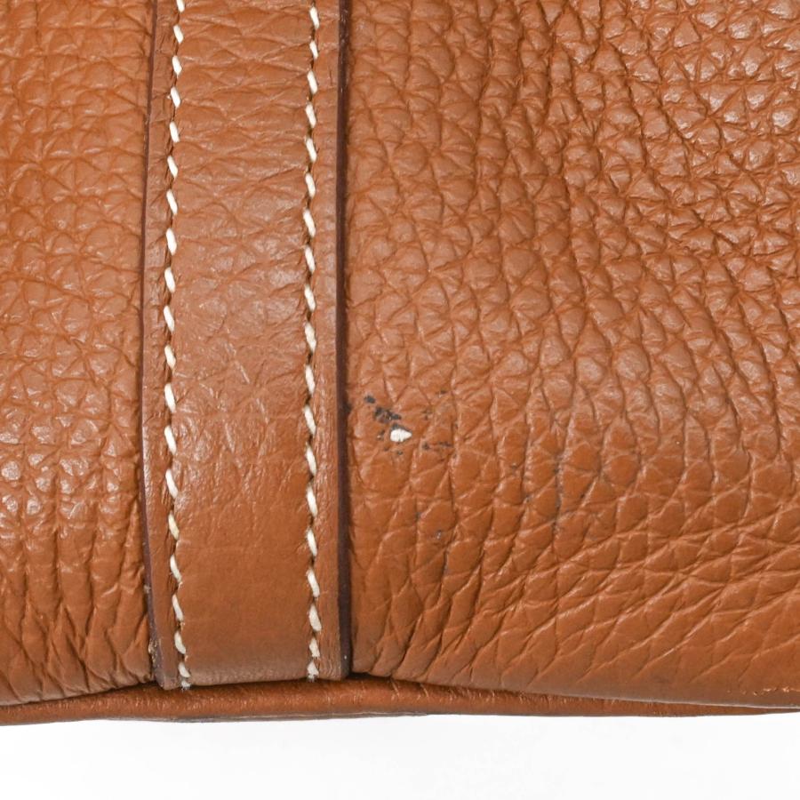 HERMES エルメス ピコタンロックPM ハンドバッグ レザー トリヨンクレマンス レディース ゴールド 茶 #U刻印 | ピコタン | 12