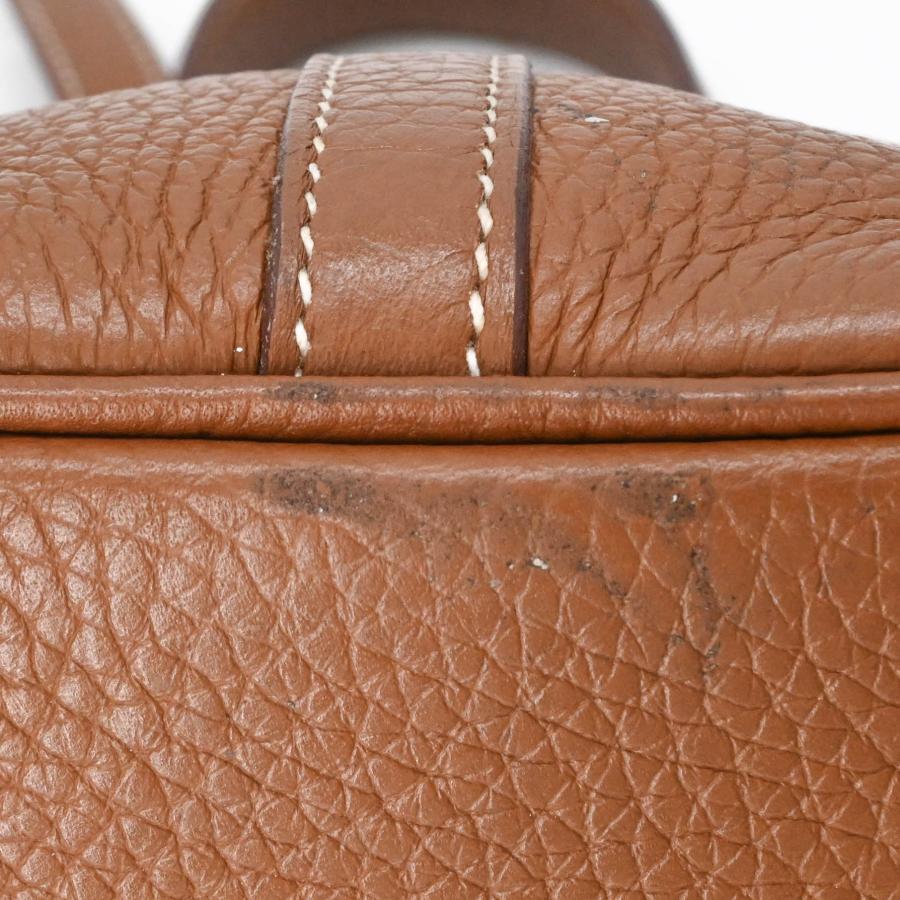 HERMES エルメス ピコタンロックPM ハンドバッグ レザー トリヨンクレマンス レディース ゴールド 茶 #U刻印 | ピコタン | 13