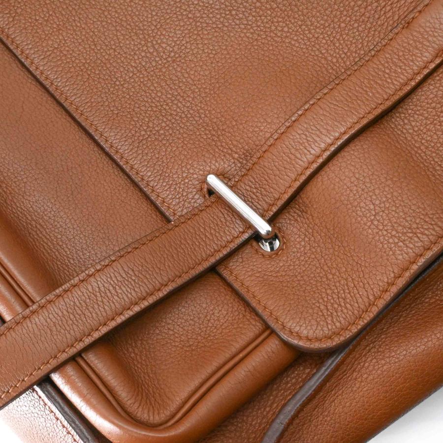 【美品】HERMES エルメス スティーブ ブザス35 ショルダーバッグ メンズ トリヨンクレマンス レザー ブラウン 茶 #□O刻印 | HERMES | 12