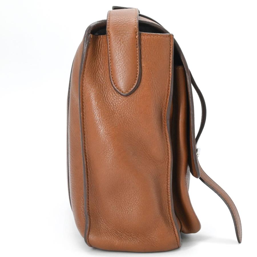 【美品】HERMES エルメス スティーブ ブザス35 ショルダーバッグ メンズ トリヨンクレマンス レザー ブラウン 茶 #□O刻印 | HERMES | 02