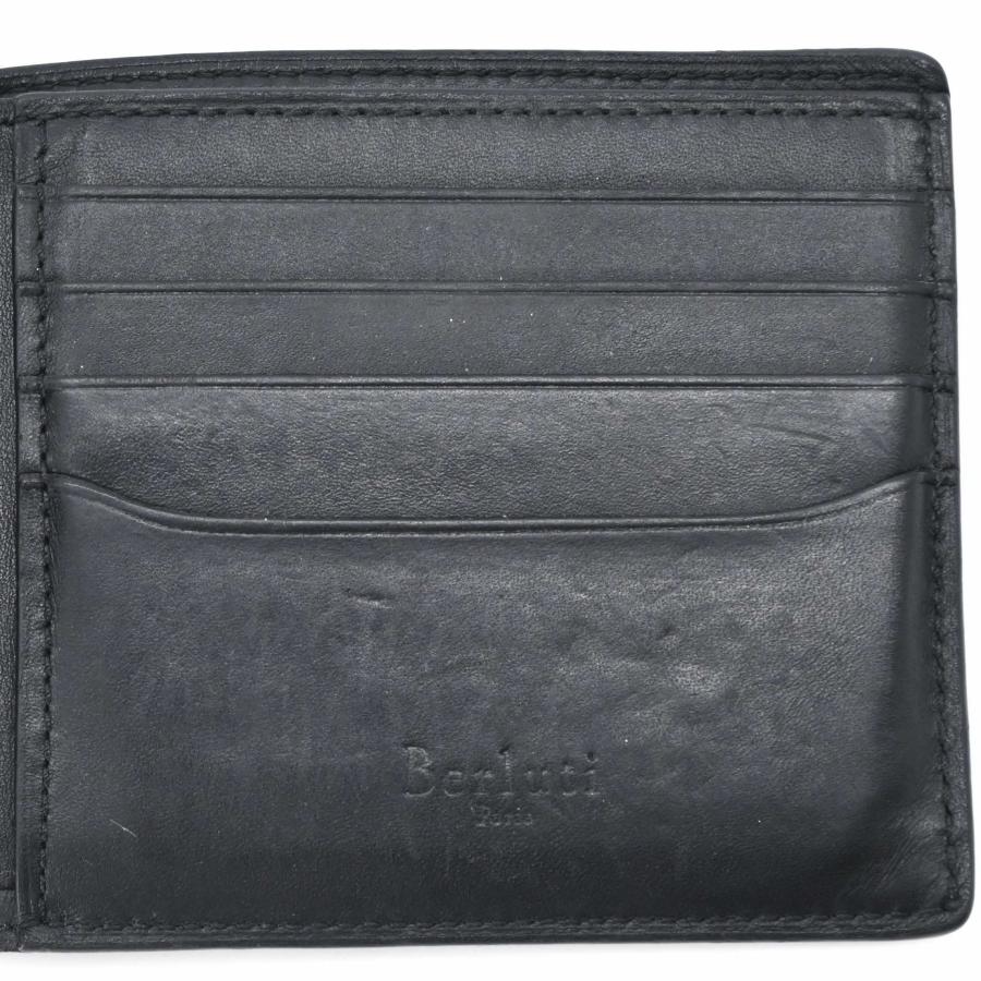 Berluti ベルルッティ カリグラフィ マコレ 財布 二つ折り財布 メンズ レザー 札入れ 小銭入れなし ブラック 黒 | Berluti | 03