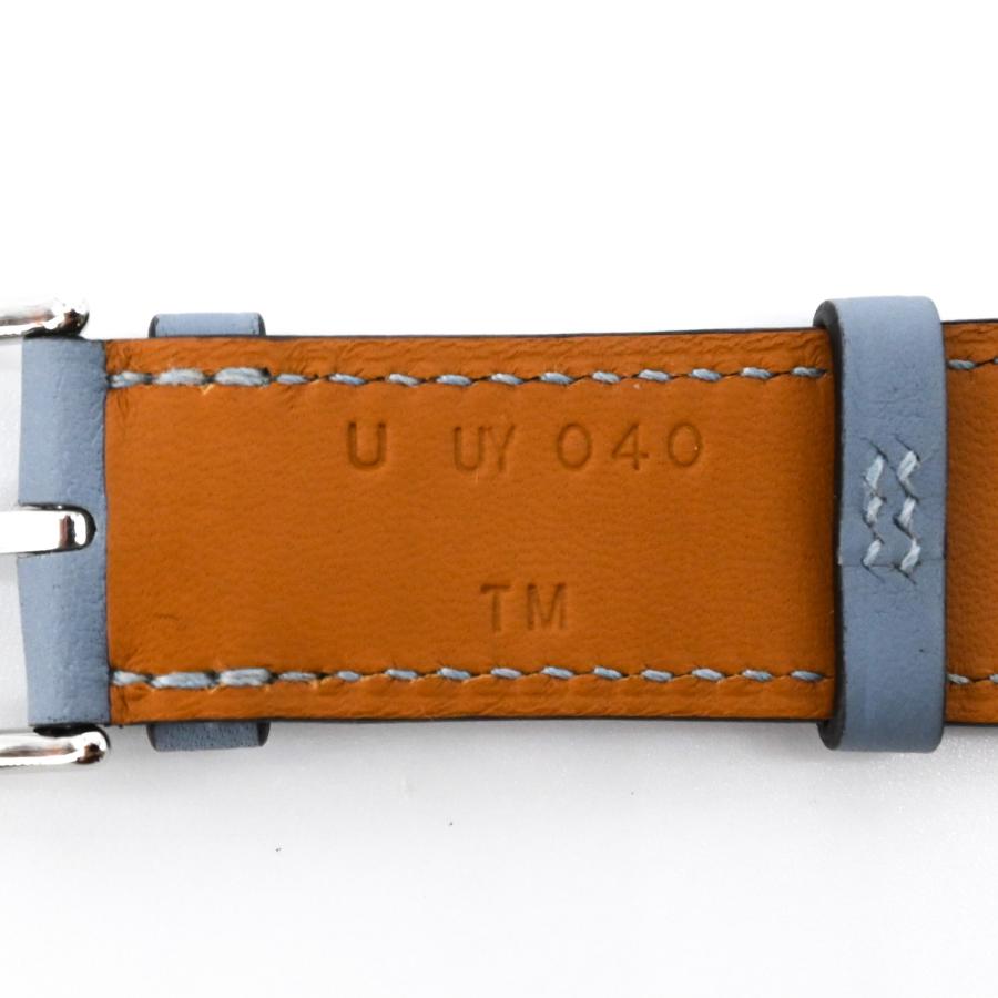 【未使用品】HERMES エルメス Apple Watch アップルウォッチ用バンド シンプルトゥール  時計 レザー ヴォースイフト バイカラー 茶 青 38/40/41共通 | HERMES | 09