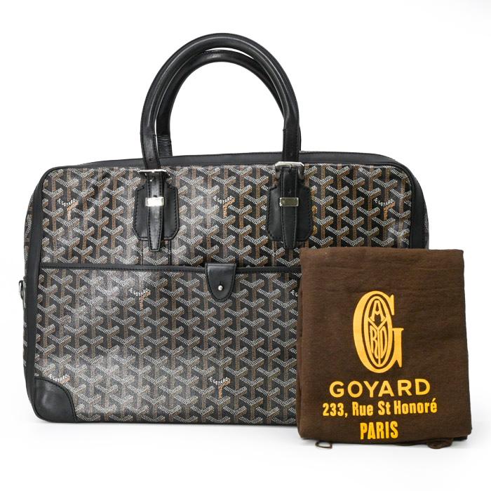 GOYARD ゴヤール アンバサード MM ビジネスバッグ ブリーフケース 書類鞄 レザー ブラック 黒　 | 