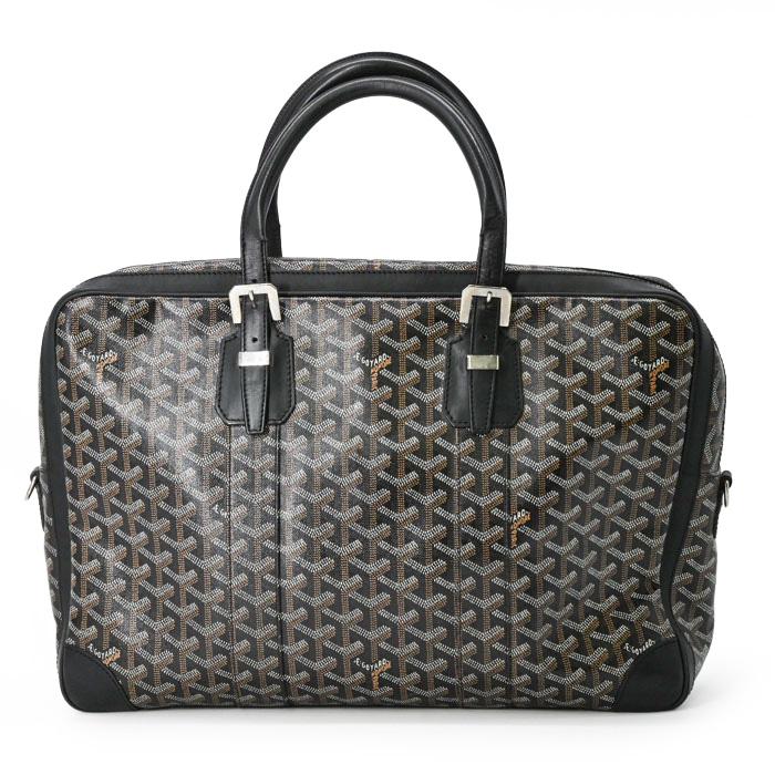 GOYARD ゴヤール アンバサード MM ビジネスバッグ ブリーフケース 書類鞄 レザー ブラック 黒　 |  | 02