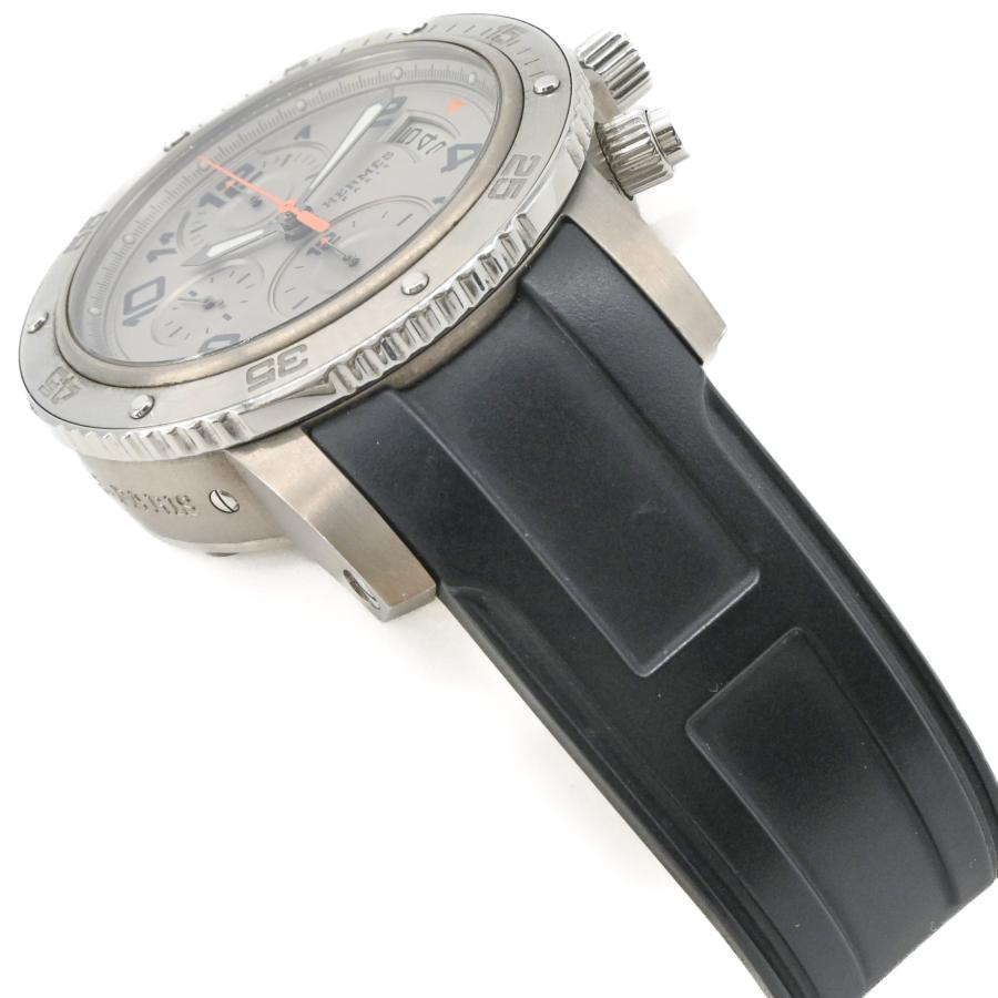 【美品】HERMES  エルメス クリッパー メカニック ダイバー クロノグラフ グレー SS 自動巻き メンズ 腕時計 CP2.941 | クリッパー（HERMES） | 03