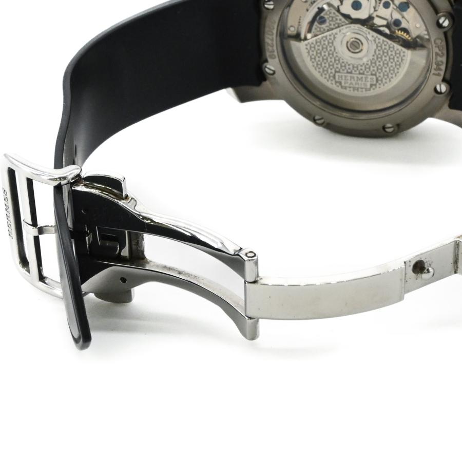 【美品】HERMES  エルメス クリッパー メカニック ダイバー クロノグラフ グレー SS 自動巻き メンズ 腕時計 CP2.941 | クリッパー（HERMES） | 07