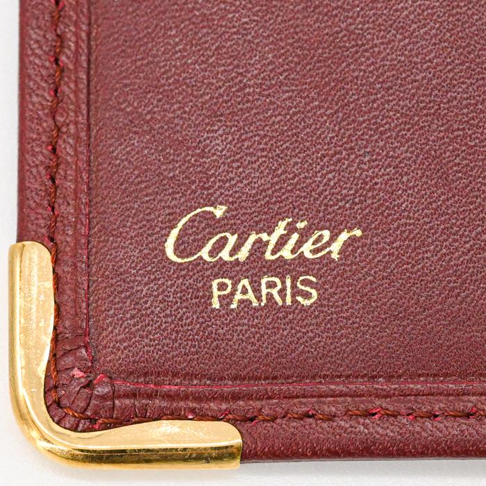 【美品】Cartier カルティエ マストライン 財布 二つ折り財布 札入れ レザー レディース ボルドー 赤 7 3184158 | Cartier | 12