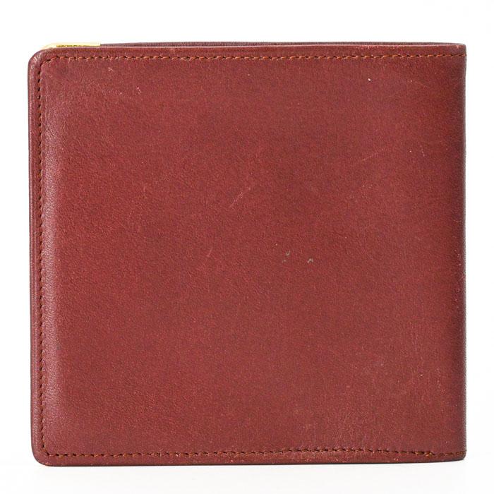 【美品】Cartier カルティエ マストライン 財布 二つ折り財布 札入れ レザー レディース ボルドー 赤 7 3184158 | Cartier | 02