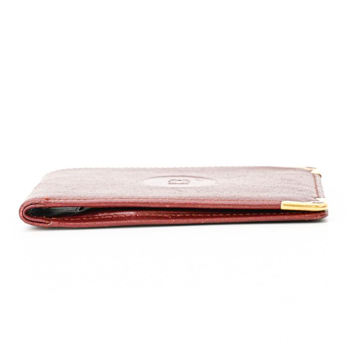 【美品】Cartier カルティエ マストライン 財布 二つ折り財布 札入れ レザー レディース ボルドー 赤 7 3184158 | Cartier | 03
