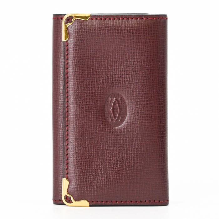 【未使用品】Cartier カルティエ マストライン キーケース 6連 ボルドー レザー レディース ゴールド金具 L3000127 |  | 01