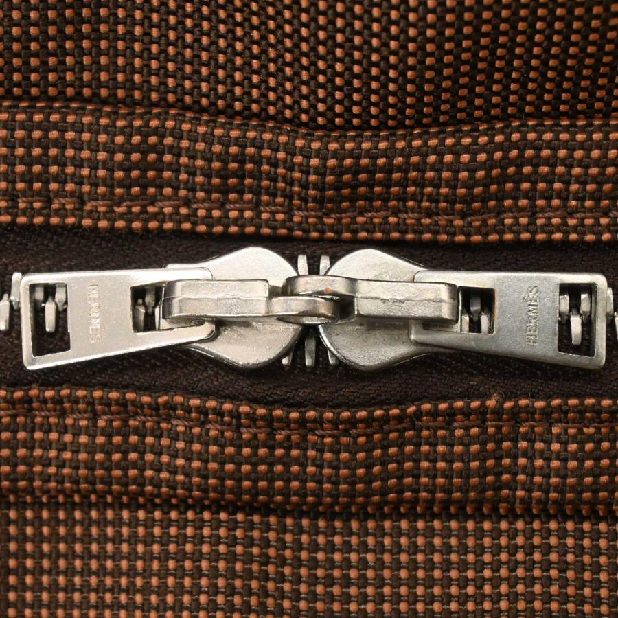 【美品】HERMES エルメス エールライン アド PM 2way ナイロン キャンバス トート リュックサック バックパック ユニセックス ブラウン 茶 | エールライン | 07
