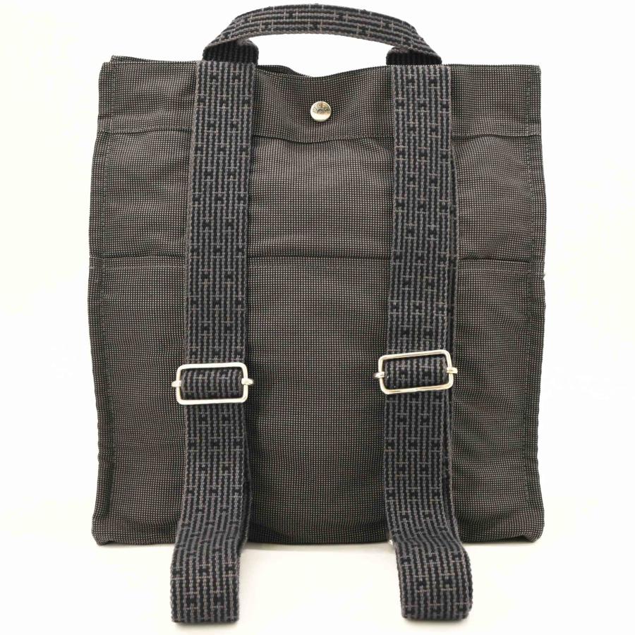 【美品】HERMES エルメス エールライン アドMM リュックサック バックパック ナイロン キャンバス ユニセックス グレー | エールライン | 01