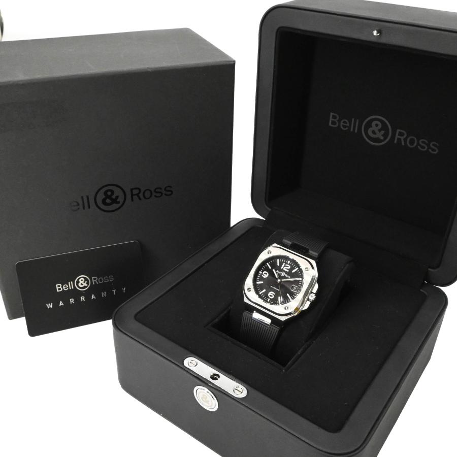 【美品】Bell & Ross ベル＆ロス BR05 腕時計 ウォッチ 自動巻き ブラック文字盤 グレー SS ラバー | ベル&ロス | 01