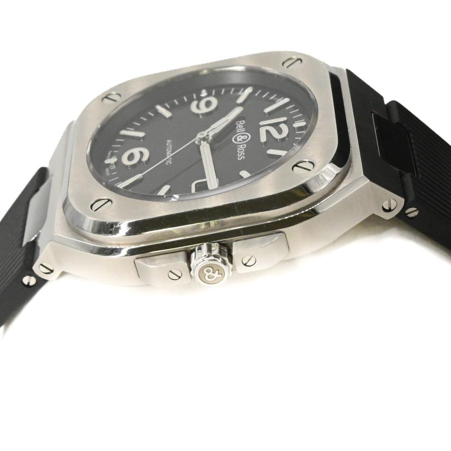 【美品】Bell & Ross ベル＆ロス BR05 腕時計 ウォッチ 自動巻き ブラック文字盤 グレー SS ラバー | ベル&ロス | 04