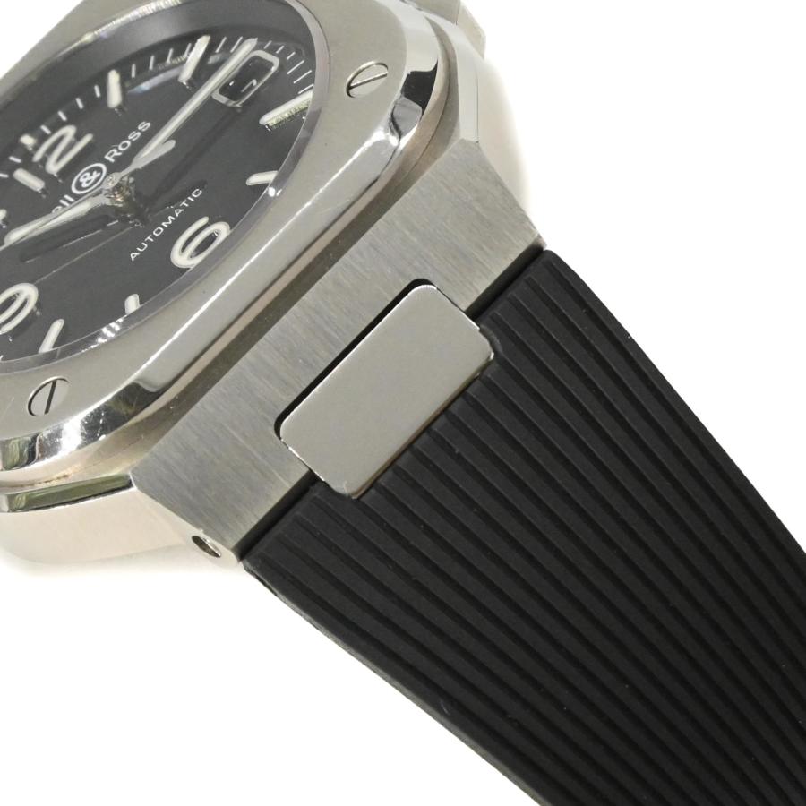 【美品】Bell & Ross ベル＆ロス BR05 腕時計 ウォッチ 自動巻き ブラック文字盤 グレー SS ラバー | ベル&ロス | 06