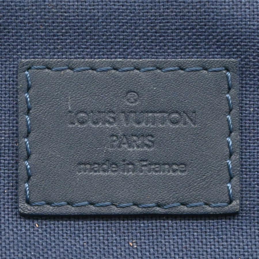 LOUIS VUITTON ヴィトン ダミエ ランナー バックパック リュックサック レザー ブラウン 茶 ネイビー 青 N41377 | ランナー | 13