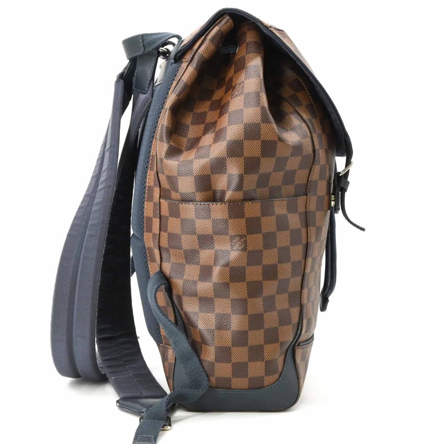 LOUIS VUITTON ヴィトン ダミエ ランナー バックパック リュックサック レザー ブラウン 茶 ネイビー 青 N41377 | ランナー | 02