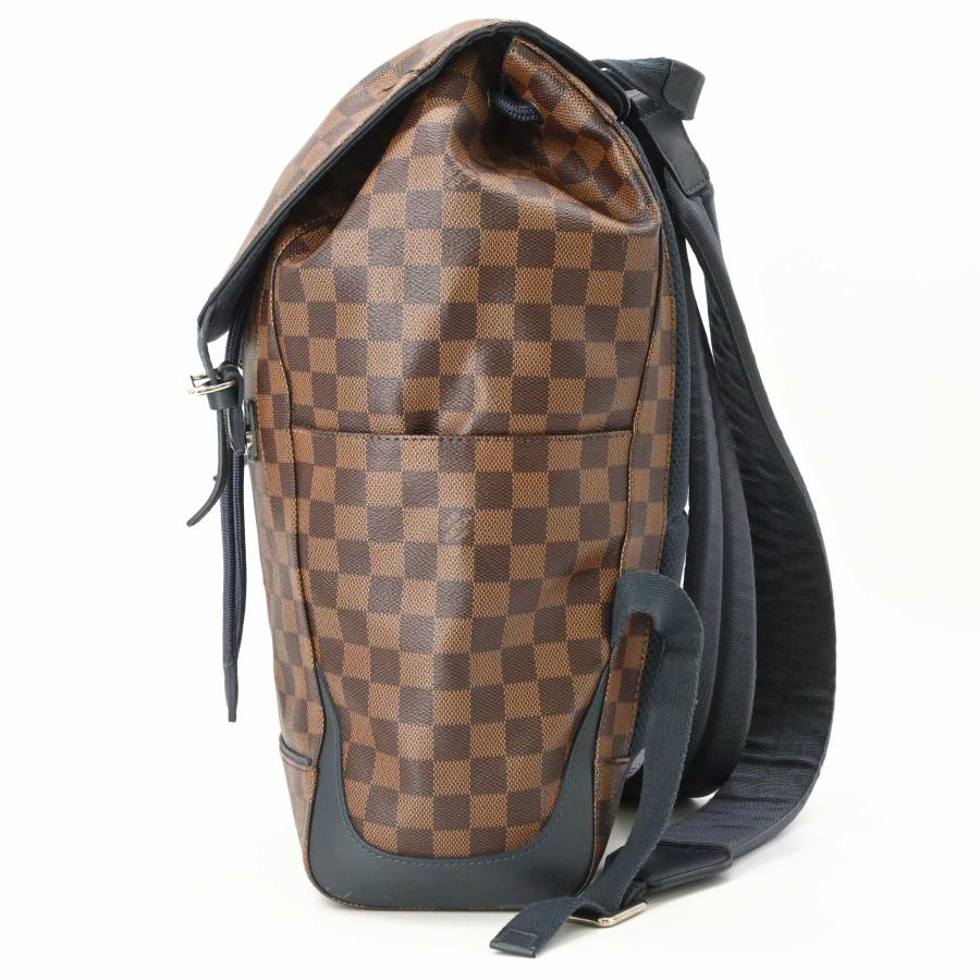 LOUIS VUITTON ヴィトン ダミエ ランナー バックパック リュックサック レザー ブラウン 茶 ネイビー 青 N41377 | ランナー | 03
