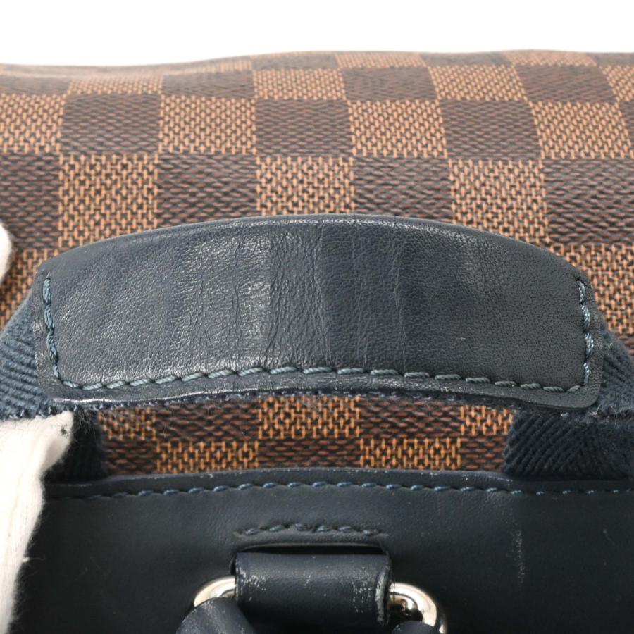 LOUIS VUITTON ヴィトン ダミエ ランナー バックパック リュックサック レザー ブラウン 茶 ネイビー 青 N41377 | ランナー | 07
