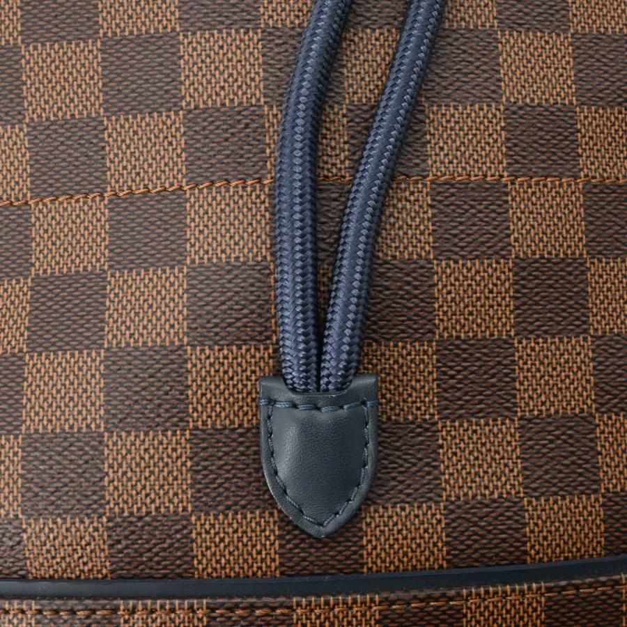 LOUIS VUITTON ヴィトン ダミエ ランナー バックパック リュックサック レザー ブラウン 茶 ネイビー 青 N41377 | ランナー | 09