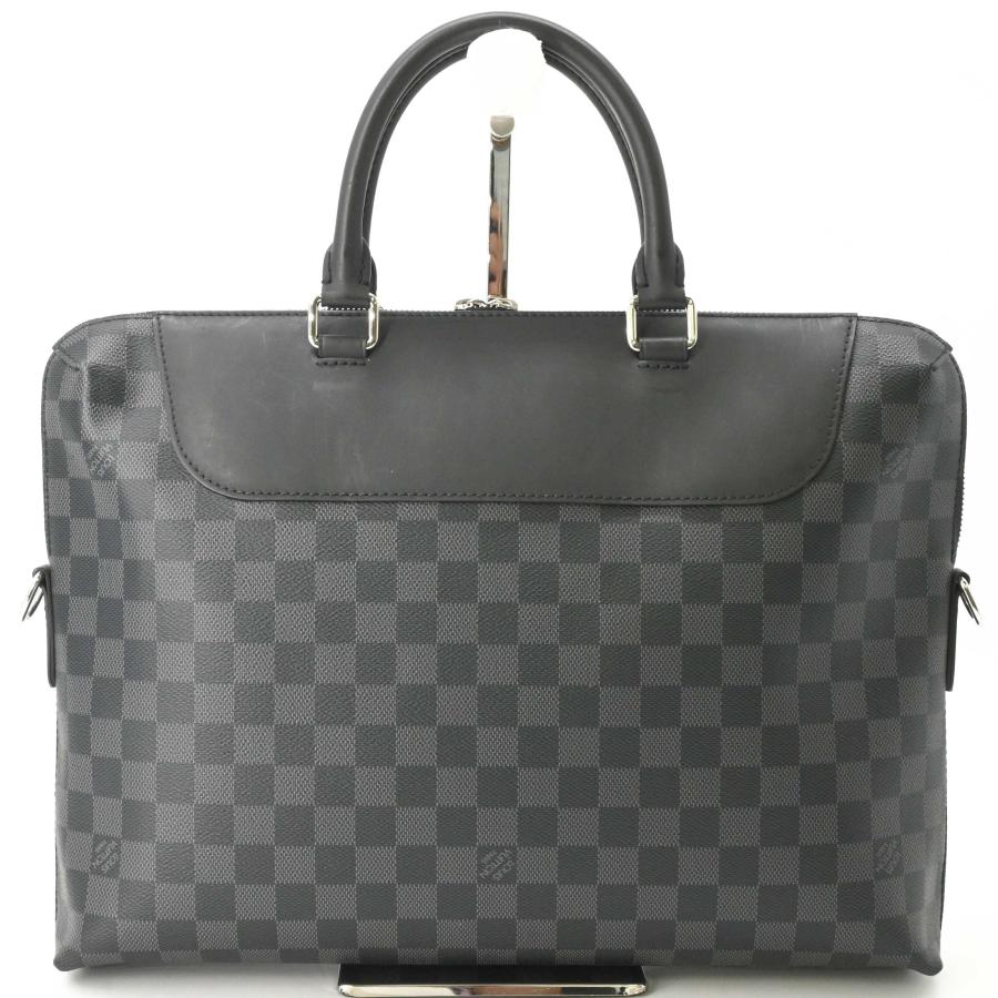 【美品】LOUIS VUITTON ルイヴィトン ダミエグラフィット ポルトドキュマンジュールNM PDJ ビジネスバッグ 書類鞄 ブリーフケース ブラック N48260 | ポルト ドキュマン・ジュール | 01