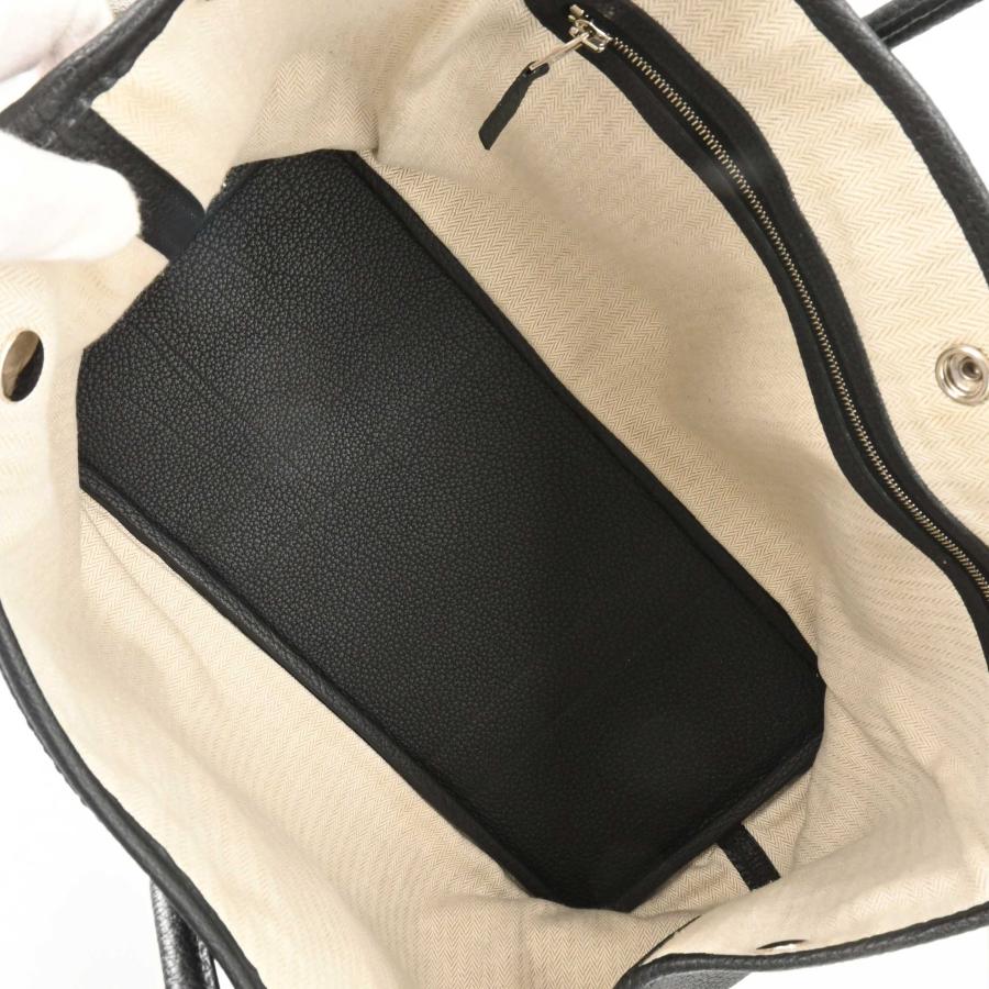 【美品】 HERMES エルメス ガーデンパーティー PM ネゴンダ ハンドバッグ トート レディース ブラック 黒 ＃X刻印 | ガーデンパーティー | 10