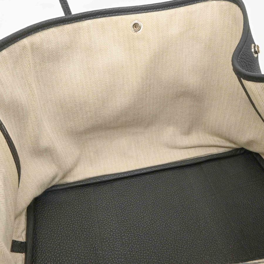 【美品】 HERMES エルメス ガーデンパーティー PM ネゴンダ ハンドバッグ トート レディース ブラック 黒 ＃X刻印 | ガーデンパーティー | 11