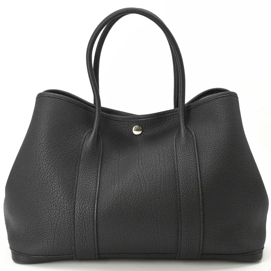 【美品】 HERMES エルメス ガーデンパーティー PM ネゴンダ ハンドバッグ トート レディース ブラック 黒 ＃X刻印 | ガーデンパーティー | 02