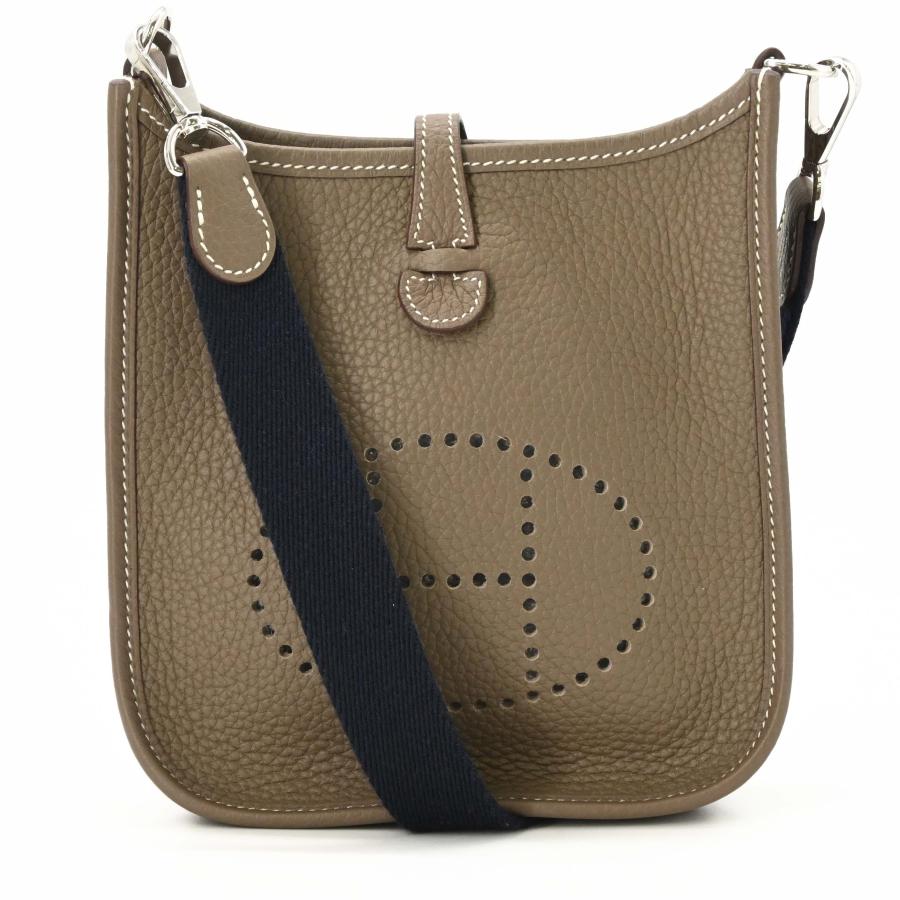 【美品】HERMES エルメス エブリン エヴリンTPM ミニ ショルダーバッグ 肩掛け トリヨンクレマンス レザー エトゥープ グレージュ ＃Z刻印 | エヴリン | 01