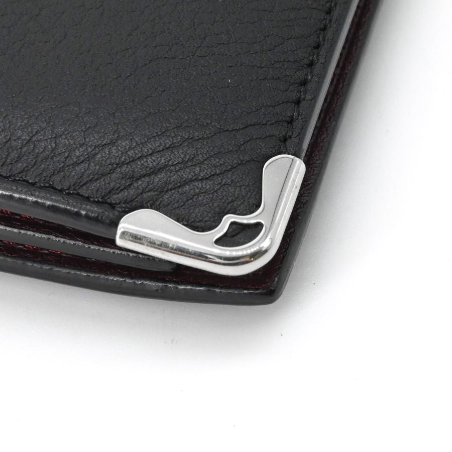 【美品】Cartier カルティエ 財布 ガーランドドゥカルティエ レザー 二つ折り財布 札入れ カードケース シルバー金具 | Cartier | 14
