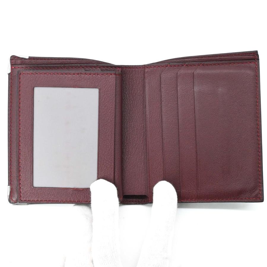 【美品】Cartier カルティエ 財布 ガーランドドゥカルティエ レザー 二つ折り財布 札入れ カードケース シルバー金具 | Cartier | 06